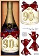 Large Dl 90th Champers in a Box Quick Card 3D Decoupage