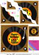101st Birthday Record Wavy Corner Side Stacker Topper
