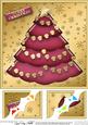 8 x 8 Xmas Tree Scalloped Corner Topper