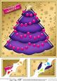 8 x 8 Xmas Tree Scalloped Corner Topper