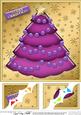 8 x 8 Xmas Tree Scalloped Corner Topper