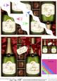 Birthday Twin Brother Champers N Chocs Wavy Corner Stacker