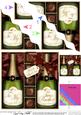 Birthday Twin Brother Champers N Chocs Wavy Corner Stacker