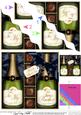 Birthday Twin Brother Champers N Chocs Wavy Corner Stacker