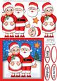 Xmas Santa N Mrs Claus Quick Card N 3D Decoupage