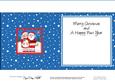 Xmas Santa N Mrs Claus Matching Insert Square Landscape