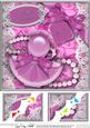 8 x 8 101st Birthday Perfume Lace N Pearls Scalloped Corner