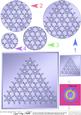 Xmas Snowflake Tree Circle Pyramage Topper