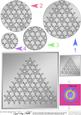Xmas Snowflake Tree Circle Pyramage Topper