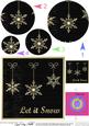 Xmas Snowflakes Quick Card with Circle Pyramage Topper