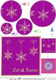 Xmas Snowflakes Quick Card with Circle Pyramage Topper