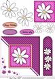 Daisy Quick Card with Decoupage