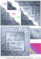 Elegant Metallic Twin Brother Birthday Wavy Corner Stacker