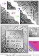 Elegant Metallic Twin Brother Birthday Wavy Corner Stacker