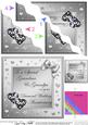 Grandma & Grandpa Diamond Wedding Anniversary Wavy Corner