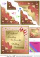 Grandma & Grandpa Wedding Anniversary Wavy Corner Stacker