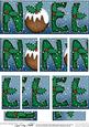 Christmas Xmas Noel with Puddings Dl Side Stacker Topper
