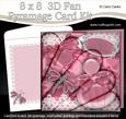 8 x 8 Perfume Lace & Dragonflies Fan Pyramage Kit