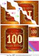 100th Birthday Brother Beer Label Wavy Corner
