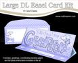 Large Dl New Baby Grandparent Easel Card Kit N Envelope