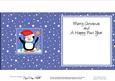 Xmas Cute Penguin Matching Insert Square Landscape