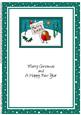 A5 Xmas Robins Matching Insert