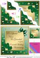 Nana & Grandad Emerald Wedding Anniversary Wavy Corner