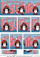 Christmas Daughter with Penguins Dl Side Stacker Topper