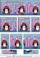 Christmas Daughter with Penguins Dl Side Stacker Topper