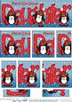 Christmas Daughter with Penguins Dl Side Stacker Topper