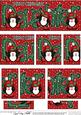 Christmas Daughter with Penguins Dl Side Stacker Topper