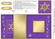 Xmas Snowflake No-hole Fold Back Card