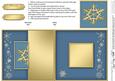 Xmas Snowflake No-hole Fold Back Card