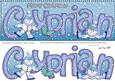 Large Dl Cyprian Quick Card with Snowmen N 3D Decoupage