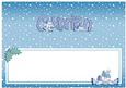 Xmas Cyprian with Snowmen Matching Large Dl Insert