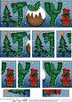 Christmas Xmas Joy with Puddings Dl Side Stacker Topper