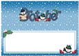 Xmas Brother with Snowmen Matching Large Dl Insert