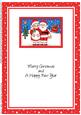 A5 Xmas Mr & Mrs Claus Matching Insert