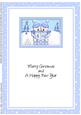 A5 Xmas Singing Snowmen Matching Insert