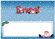 Xmas Friends with Santa Matching Large Dl Insert