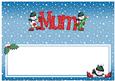 Xmas Mum with Snowmen Matching Large Dl Insert