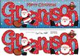 Large Dl Xmas Grandson with Santa Quick Card 3D Decoupage