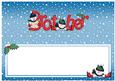 Xmas Brother with Snowmen Matching Large Dl Insert