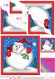 Snowman Xmas Love Wavy Corner Side Stacker