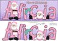 Xmas Large Dl Alicia Quick Card with Santa N 3D Decoupage