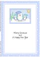 A5 Xmas Penguins Matching Insert