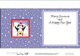 Xmas Sledging Penguin Matching Insert Square Landscape