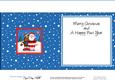 Xmas Santa & Rudolph Matching Insert Square Landscape