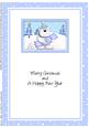 A5 Xmas Ben Polar Bear's Cracker Matching Insert