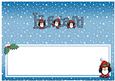 Xmas Husband with Penguins Matching Large Dl Insert